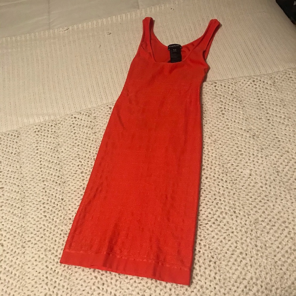 Bebe, Formfitting, Ribbed Mini Dress - Picture 4 of 5